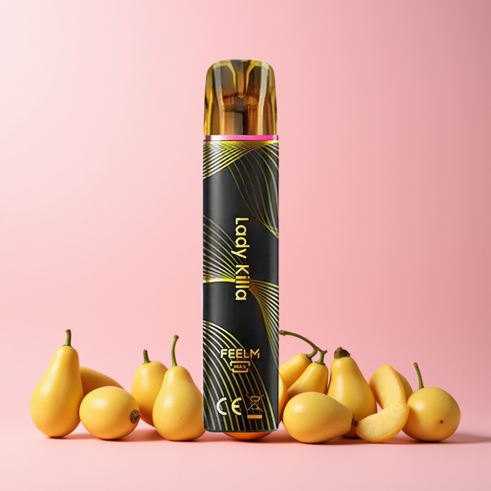 JNR Black&Golden 800 Puffs Lady Killa 550mAh 2ml Sverige Grossist Svart&Gyllene 2% Nikotin
