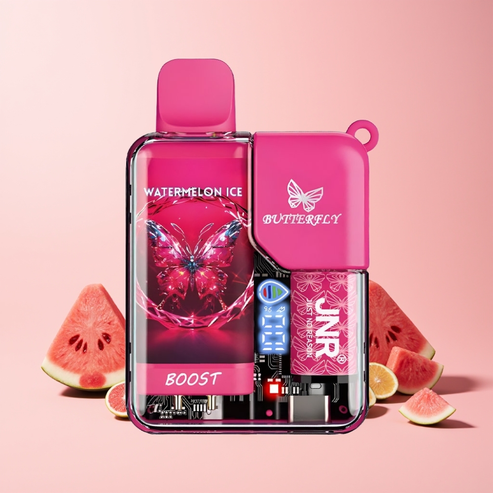 JNR Butterfly 8500 Puffs 1200mAh 15ml Digital Display Sverige Grossist Vattenmelon Is