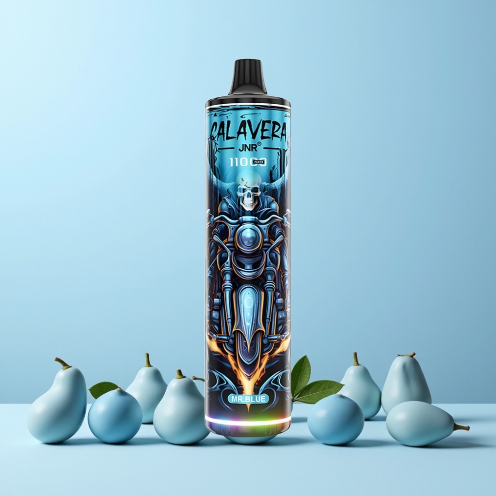 JNR Calavera 11000 Puff Typ-C Laddning 850mAh 21ml 1.0ohm Mesh Sverige Grossist Herr Blå