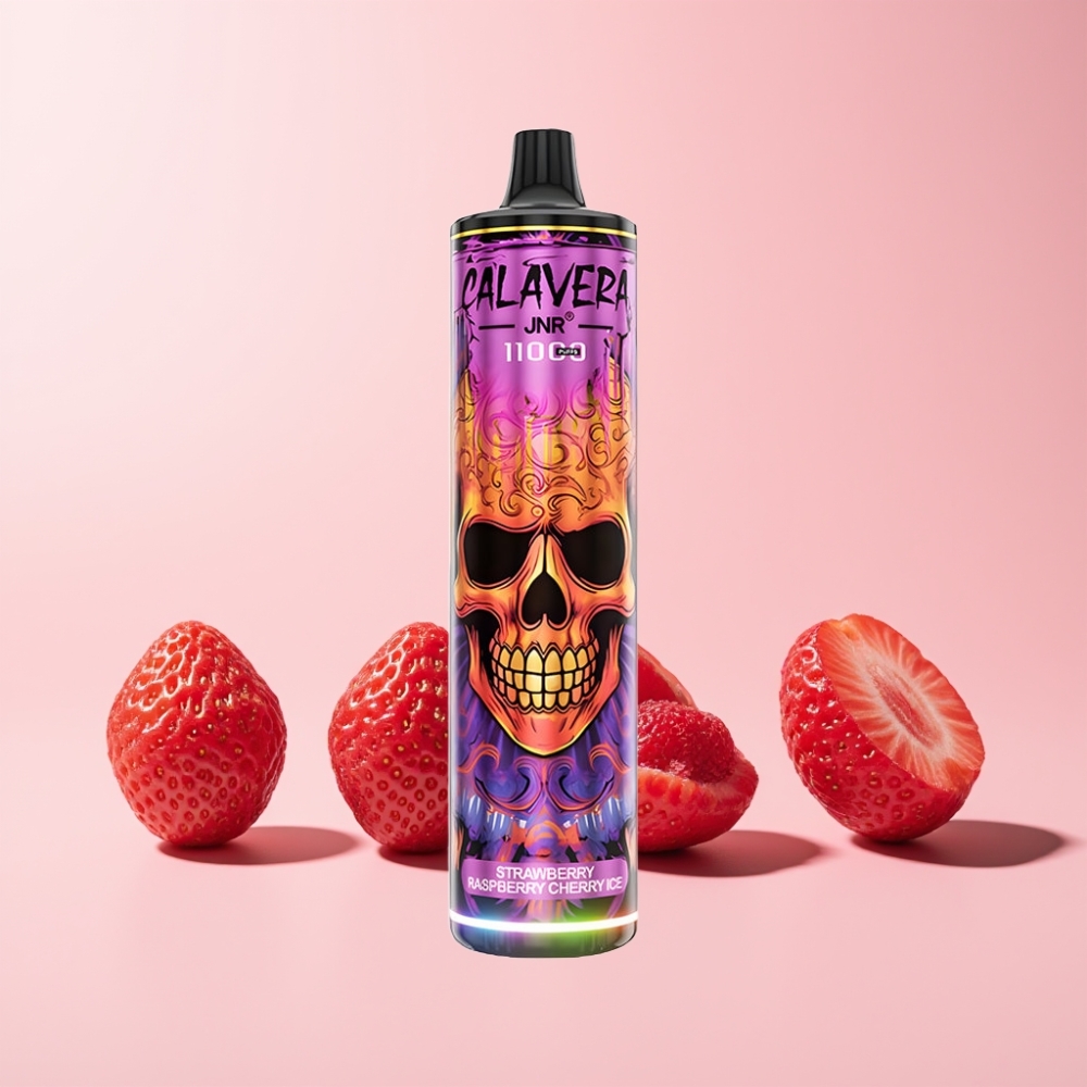 JNR Calavera 11000 Puff Type-C 850mAh 21ml 1.0ohm Sverige Grossist Jordgubb Hallon Körsbär Is