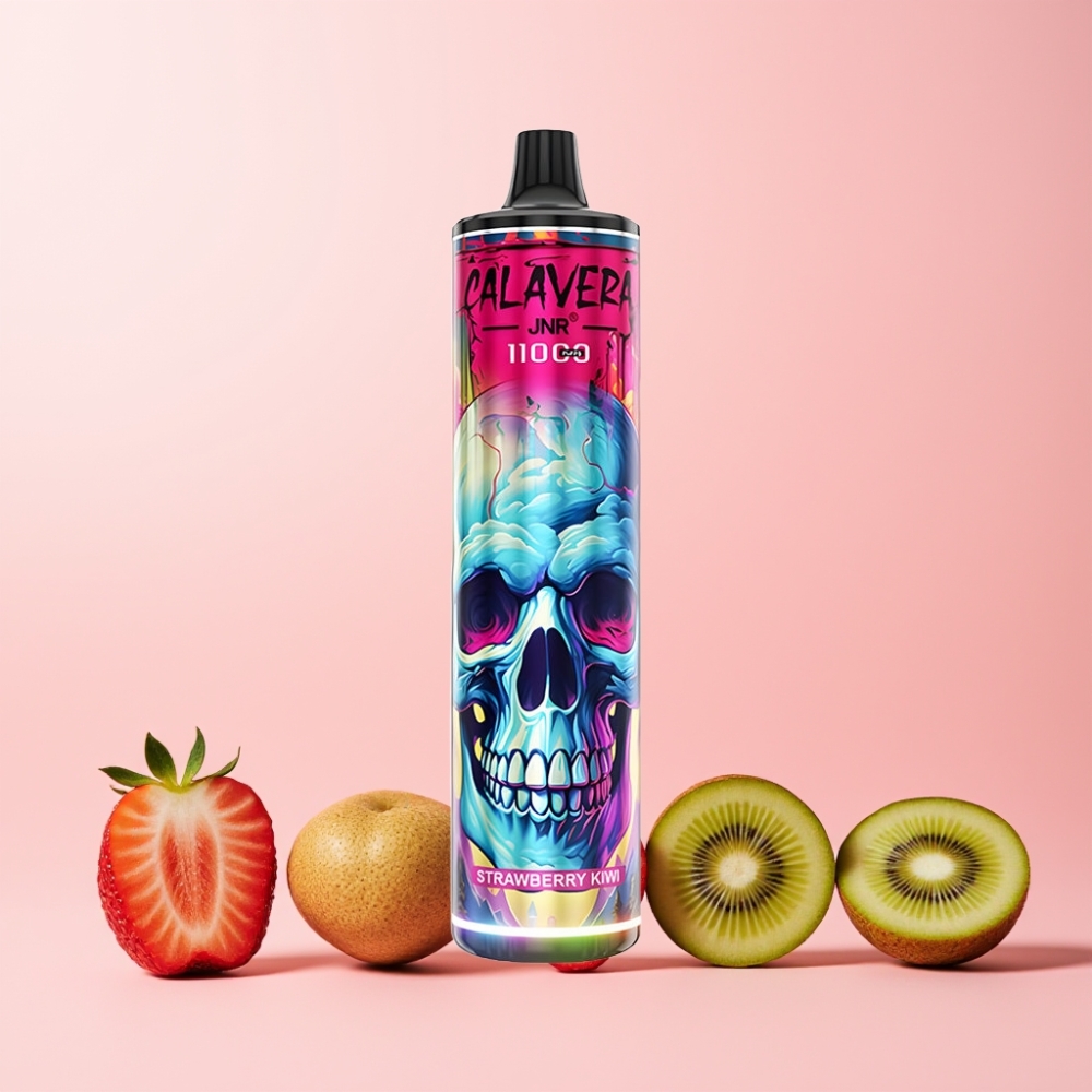 JNR Calavera 11000 Puffar Type-C 850mAh 21ml 1.0ohm 0%2%5% Sverige Grossist Jordgubb Kiwi