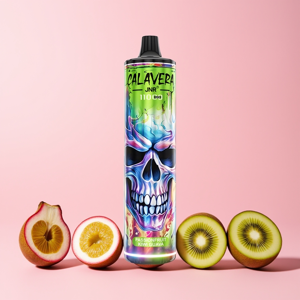 JNR Calavera 11000 Puffs Type-C 850mAh 21ml 1.0ohm Sverige Grossist Passionsfrukt Kiwi Guava