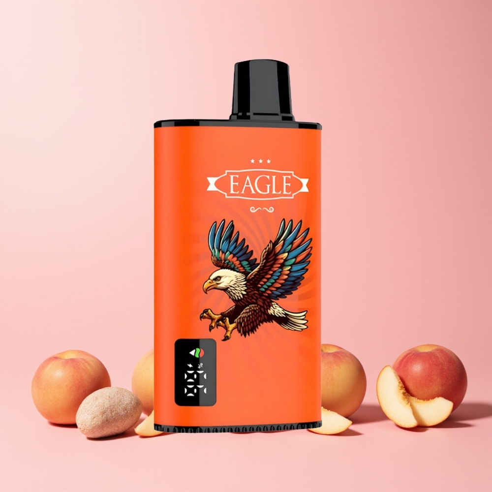 JNR EAGLE Smart 23000 Puffs Digital Skärm Justerbar Luftflöde Type-C Sverige Grossist Saftiga Persikor