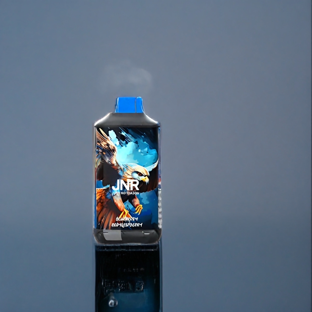 Blåbär Röd Hallon JNR Falcon 16000 Puffar 850mAh 22ml Dual Mesh Coil Type C & Lightning Smart LED Display Sverige Grossist
