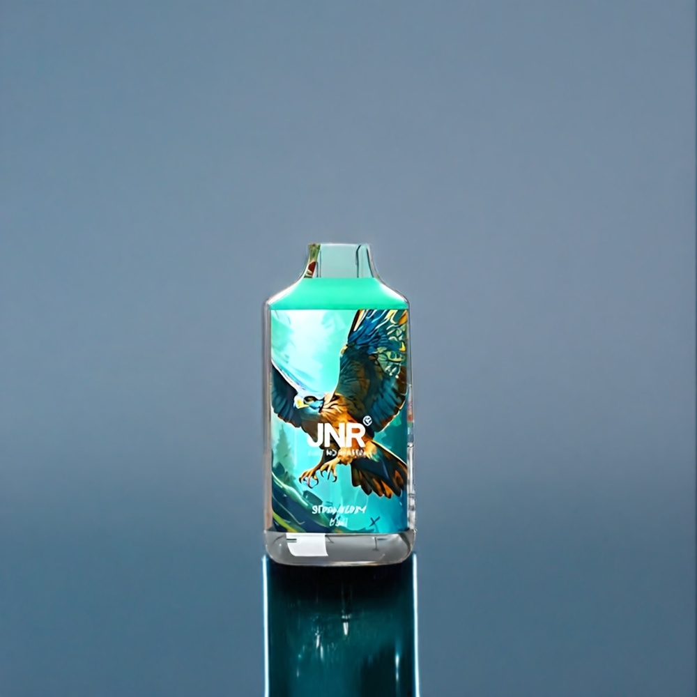 Jordgubb Kiwi JNR Falkon 16000 Puffar 850 mAh 22ml Dual Mesh Coil Type C & Lightning Smart LED Display Sverige Grossist