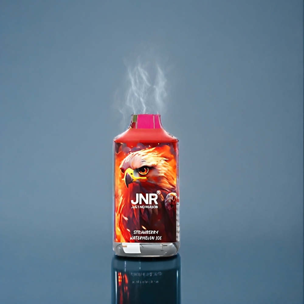 Jordgubb Vattenmelon Is JNR Falkon 16000 Puffar 850 mAh 22ml Dual Mesh Coil Typ C & Blixt Smart LED Display Sverige Grossist