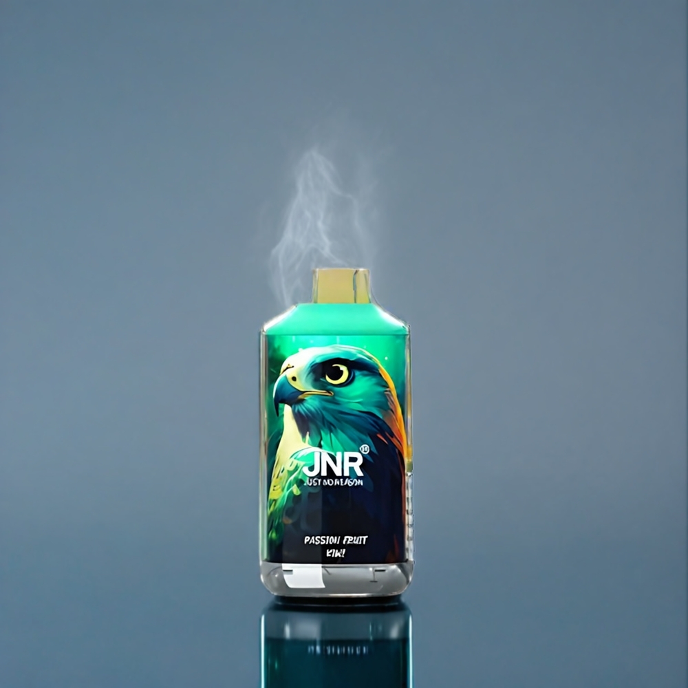 Passionsfrukt Kiwi Jnr Falkon 16000 Puffar 850 mAh 22ml Dual Mesh Coil Type C & Lightning Smart LED Display Sverige Grossist