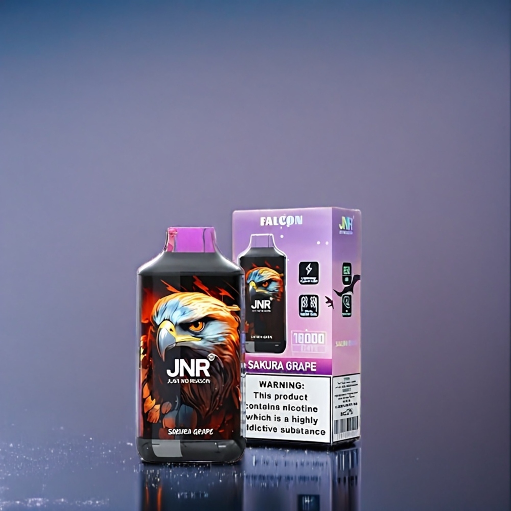 Sakura Druva JNR Falkon 16000 Puffar 850 mAh 22ml Dual Mesh Coil Type C & Smart LED Display Sverige Grossist