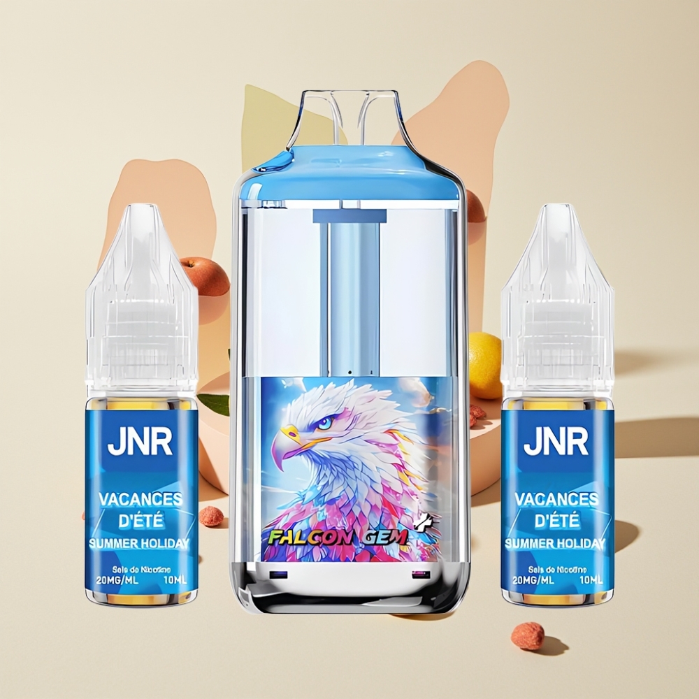 JNR Falcon GEM⁺ 30000 Puffs Synlig E-väsketank Toppfyllningsdesign Batteriindikatorskärm Dual Mesh Coil Sverige Grossist Sommarsemester