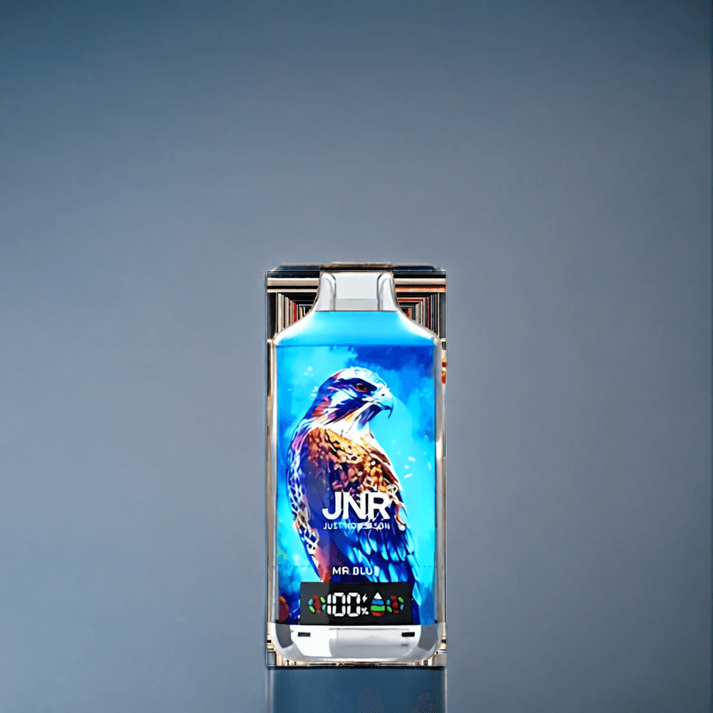 Blå JNR Falcon X 18000 Puffar 750mAh 24ml Dual Mesh & Dual Core Digital Display Type-C Sverige Grossist