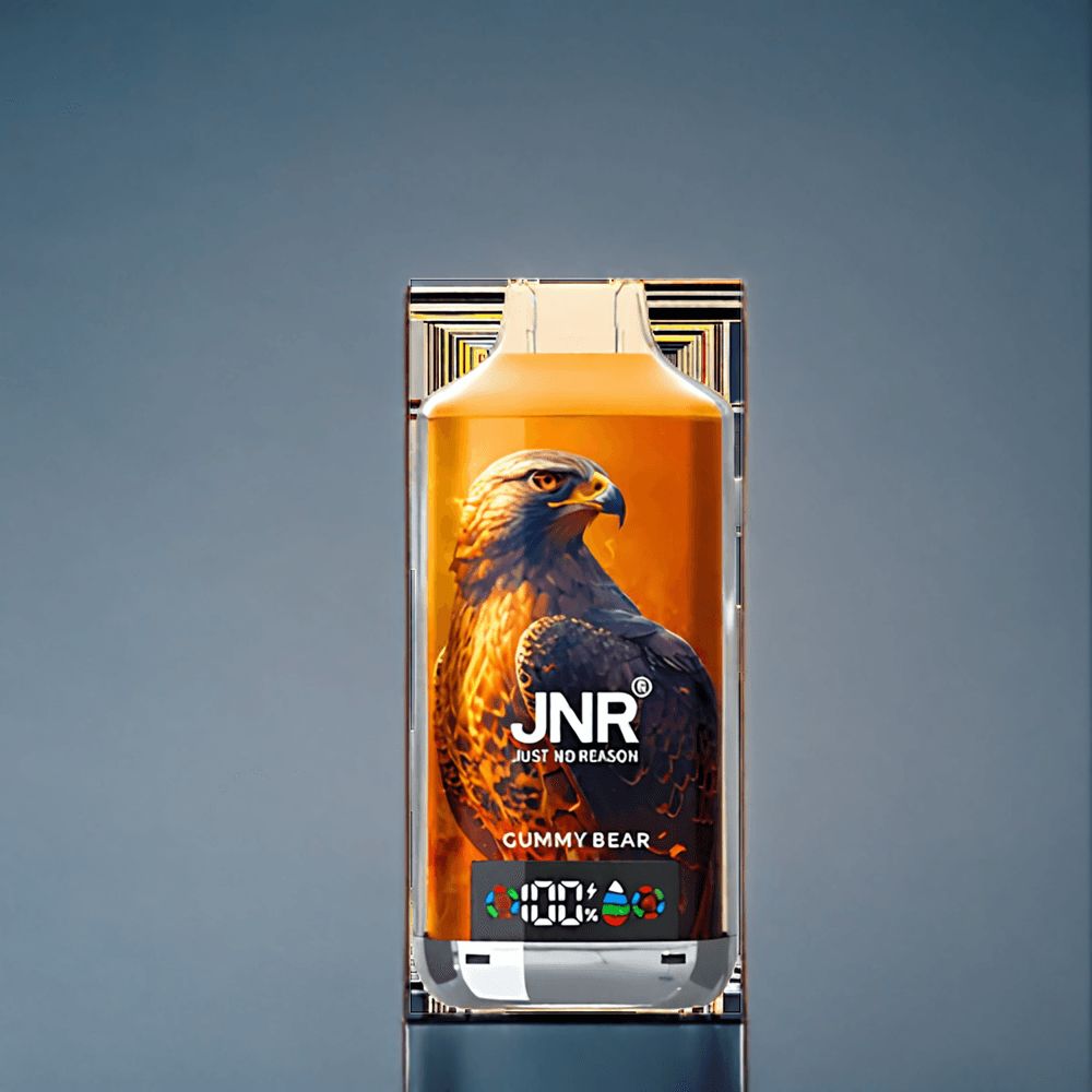 Gummy Björn JNR Falcon X 18000 Puffar 750mAh 24ml Dual Mesh Coil Digital Display Type-C Sverige Grossist