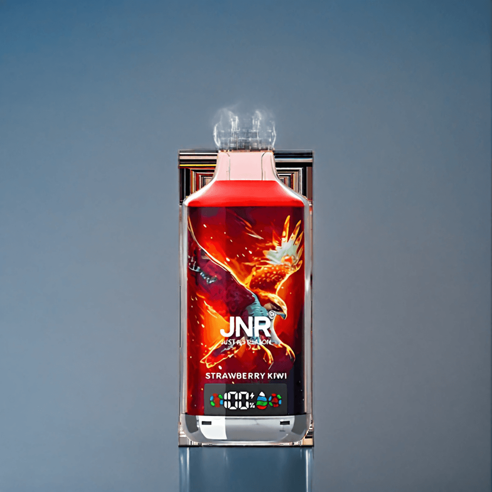 JordgubbKiwi JNR Falkon X 18000 Puffar 750mAh 24ml Dual Mesh & Dual Core Digital Display Type-C Sverige Grossist