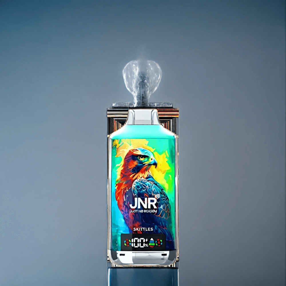 Regnbåge JNR Falcon X 18000 Puffar 750mAh 24ml Dual Mesh Coil Digital Display Type-C Sverige Grossist