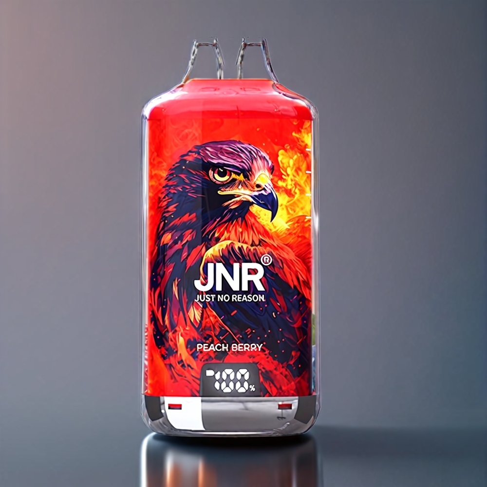 JNR Falcon X⁺ 28000 Puffar Top Refill 1.2Ω Dual Mesh Coil Batteriindikator Sverige Grossist Persika Bär