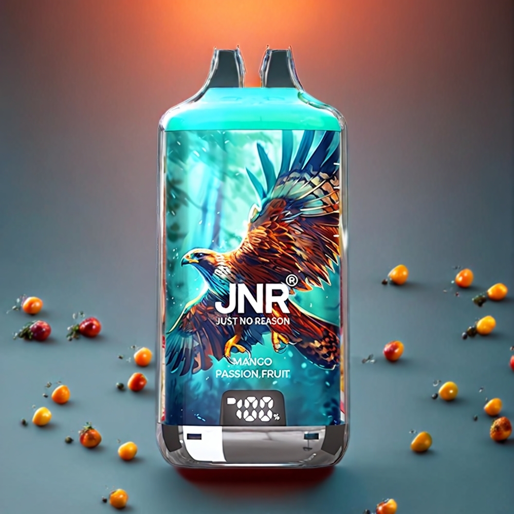 JNR Falcon X⁺ 28000 Puffar Top Refill Design 1.2Ω Dual Mesh Coil Sverige Grossist Mango Passionfrukt