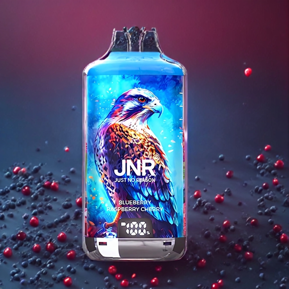 JNR Falcon X⁺ 28000 Puffar Toppfyllningsdesign 1.2Ω Dual Mesh Coil Blåbär Hallon Körsbär Sverige Grossist