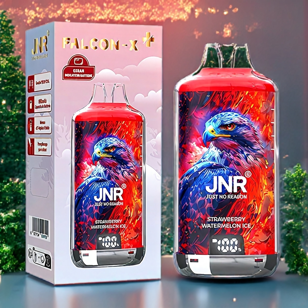 JNR Falcon X⁺ 28000 Puffar Toppfyllningsdesign Dubbla Mesh 1.2Ω Sverigegrossist Jordgubb Vattenmelon Is