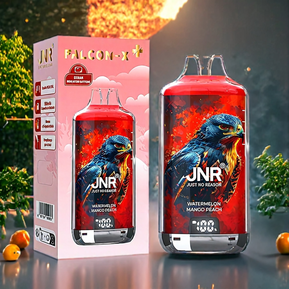 JNR Falcon X⁺ 28000 Puffs Toppfyllningsdesign Vattenmelon Mango Persika Sverige Grossist