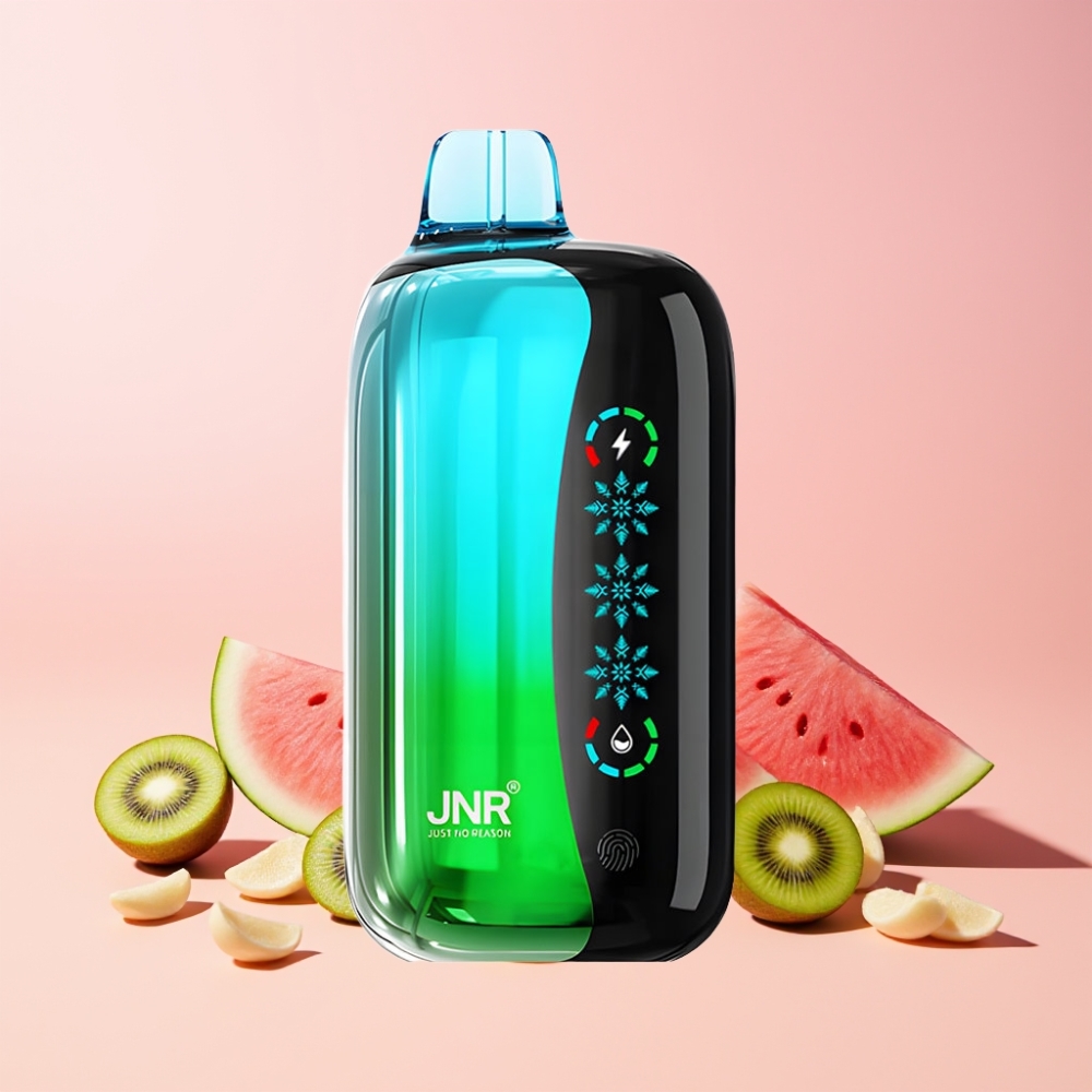JNR Flex Ice 21000 Puff Justerbar Is Touch Skärm Typ-C Laddning 1,2 Ohm Dual Mesh 26ml Sverige Grossist Kiwi Vattenmelon Is