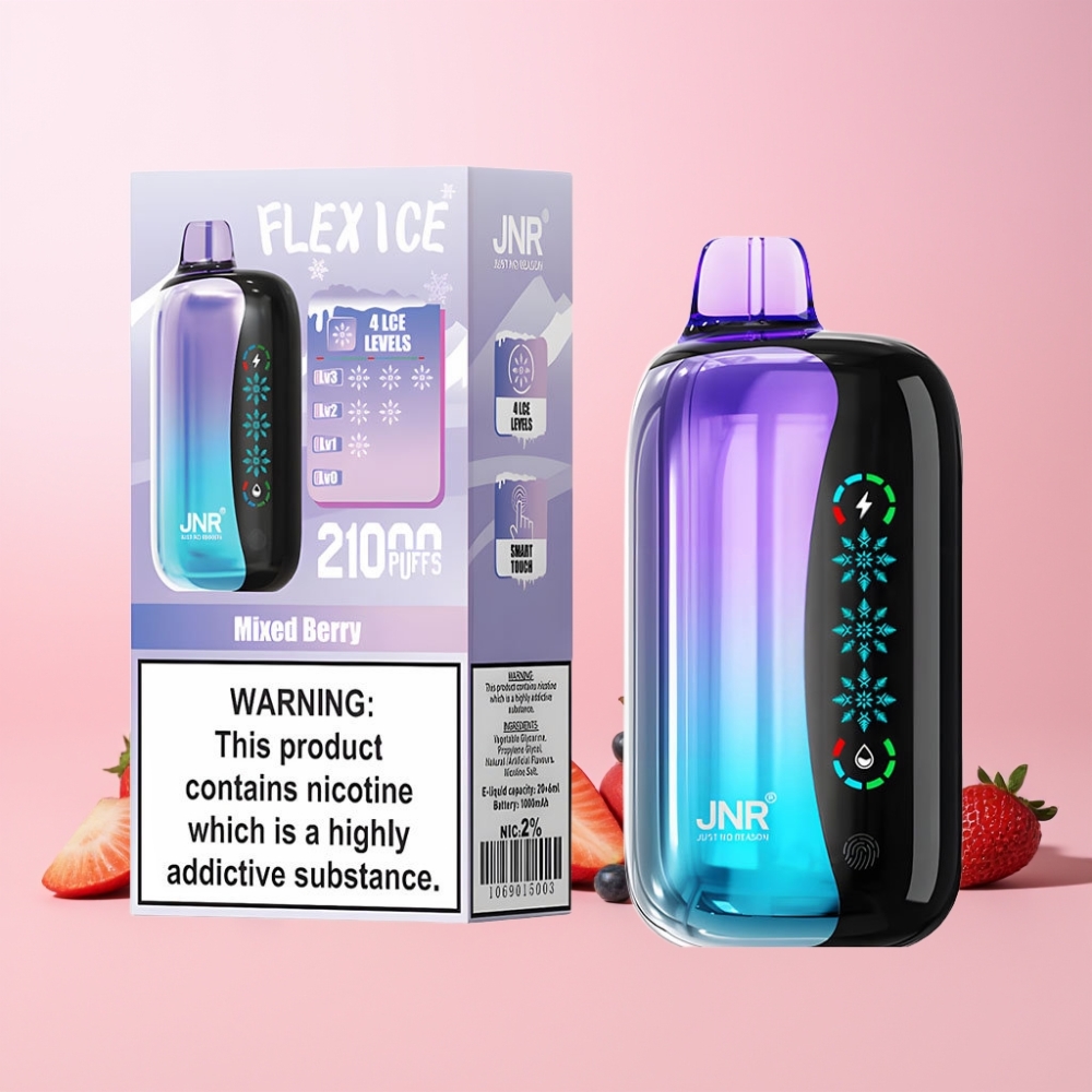 JNR Flex Ice 21000 Puff Justerbar Luftflöde Berries Mix Sverige Grossist