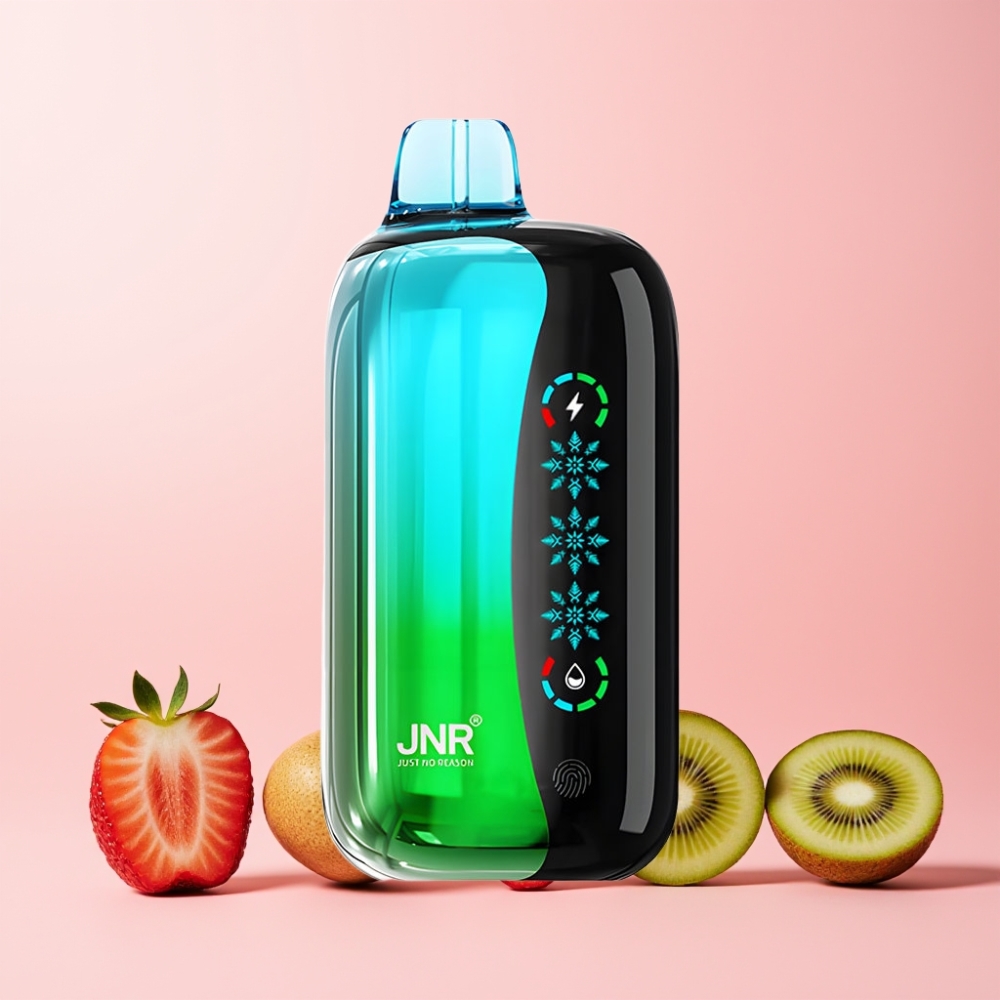 JNR Flex Ice 21000 Puffar Justerbar Is 26ml Touch Skärm Dual Mesh 1000mAh Typ-C Sverige Grossist Jordgubb Kiwi