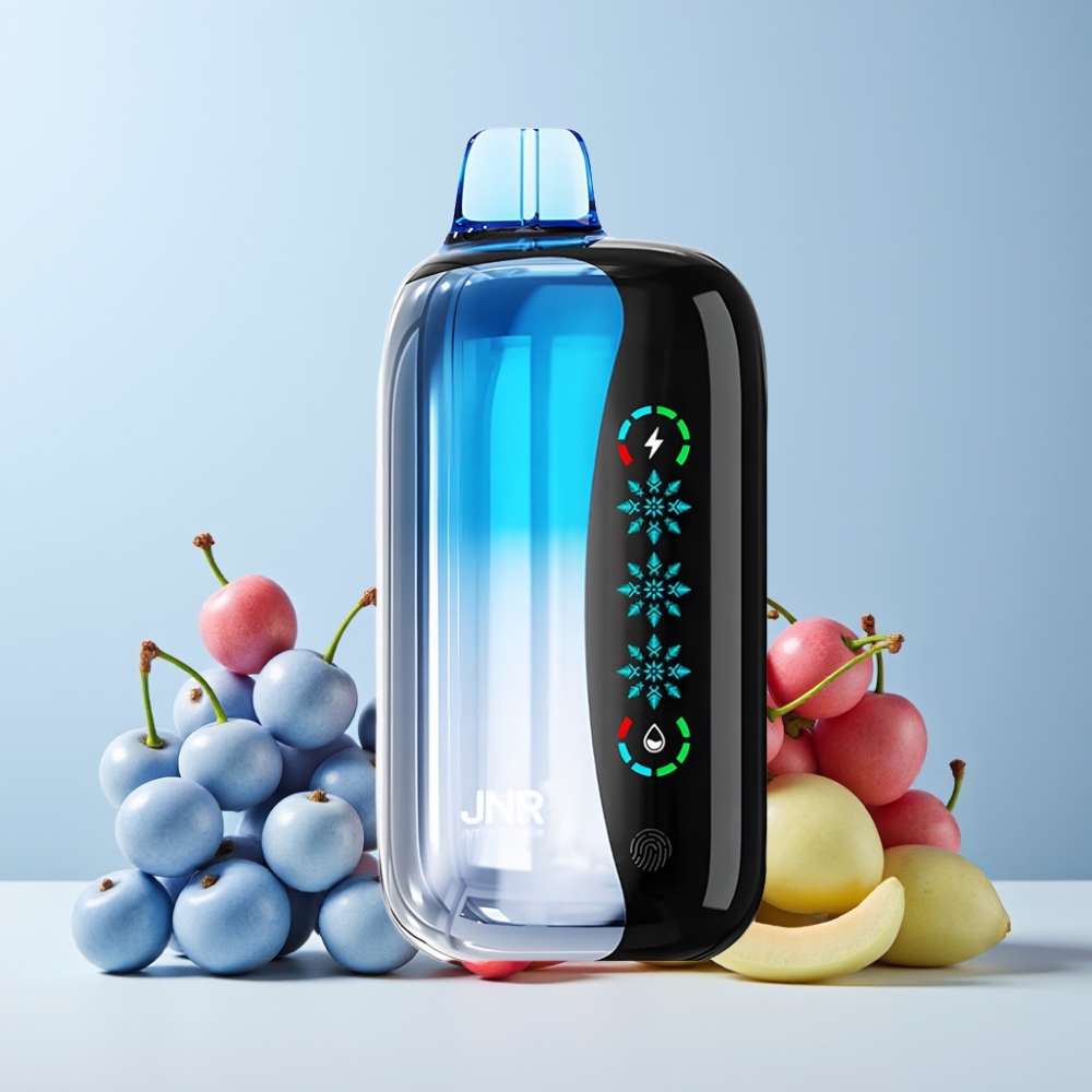 JNR Flex Ice 21000 Puffar Justerbar Luftflöde Touchskärm Dual Mesh 1000mAh Typ-C Sverige Grossist Blå Körsbärs Explosion