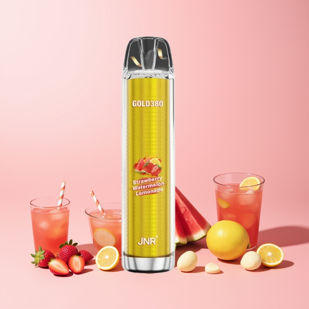 JNR Glod380 6000 Puffar 1500mAh 1.0ohm Mesh 13ml Sverige Grossist Jordgubb Vattenmelon Lemonad