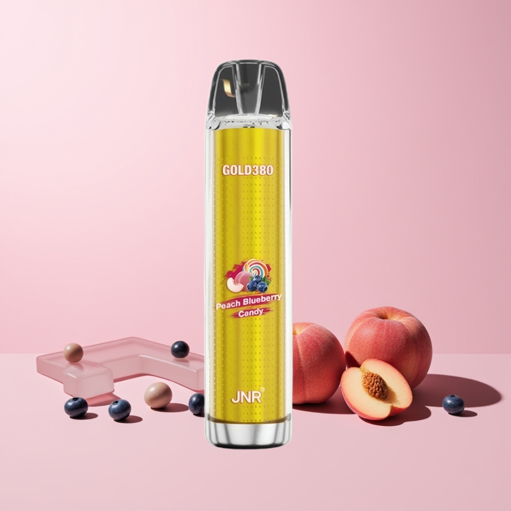 JNR Glod380 6000 Pustar 1500mAh Mesh Coil 13ml Sverige Grossist Persika Blåbär