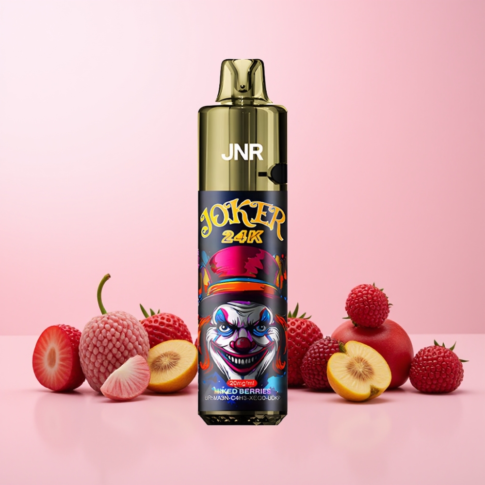 JNR Joker 24000 Puffs 2+10ml Fyllbar Pod Synlig E-vätska 800mAh Batteri Sverige Grossist Blandade Bär