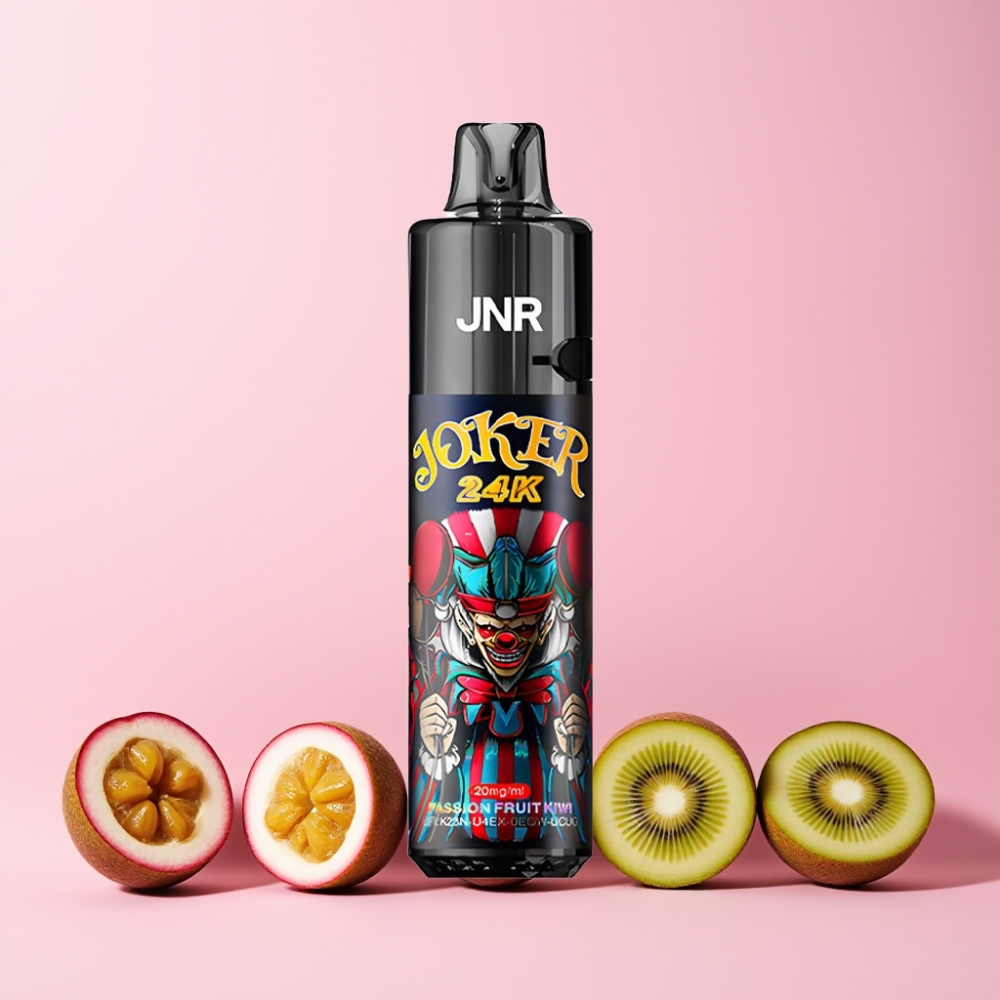 JNR Joker 24000 Puffs 2+10ml Fyllbar Pod Synlig E-vätska 800mAh Batteri Sverige Grossist Passionsfrukt Kiwi