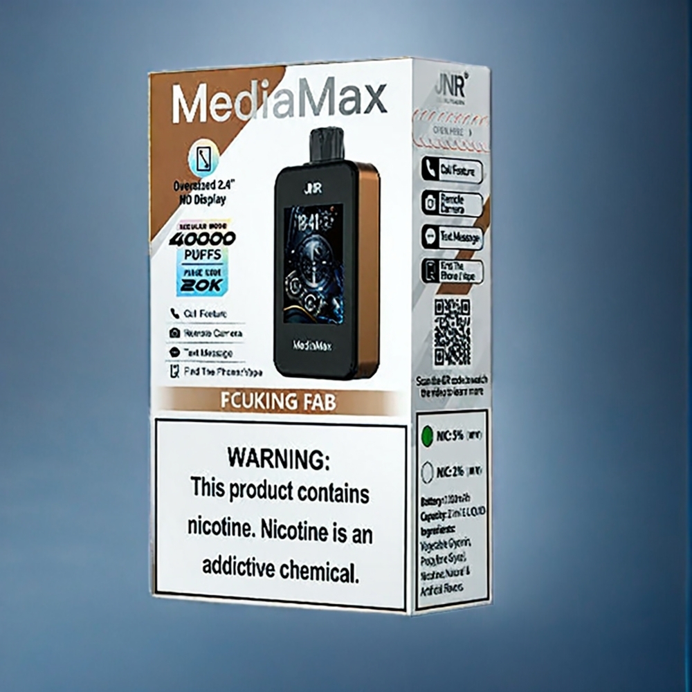 Fcuking Fab JNR MediaMax 40000 Puffar 21mL 1000mAh Type-C Sverige Grossist