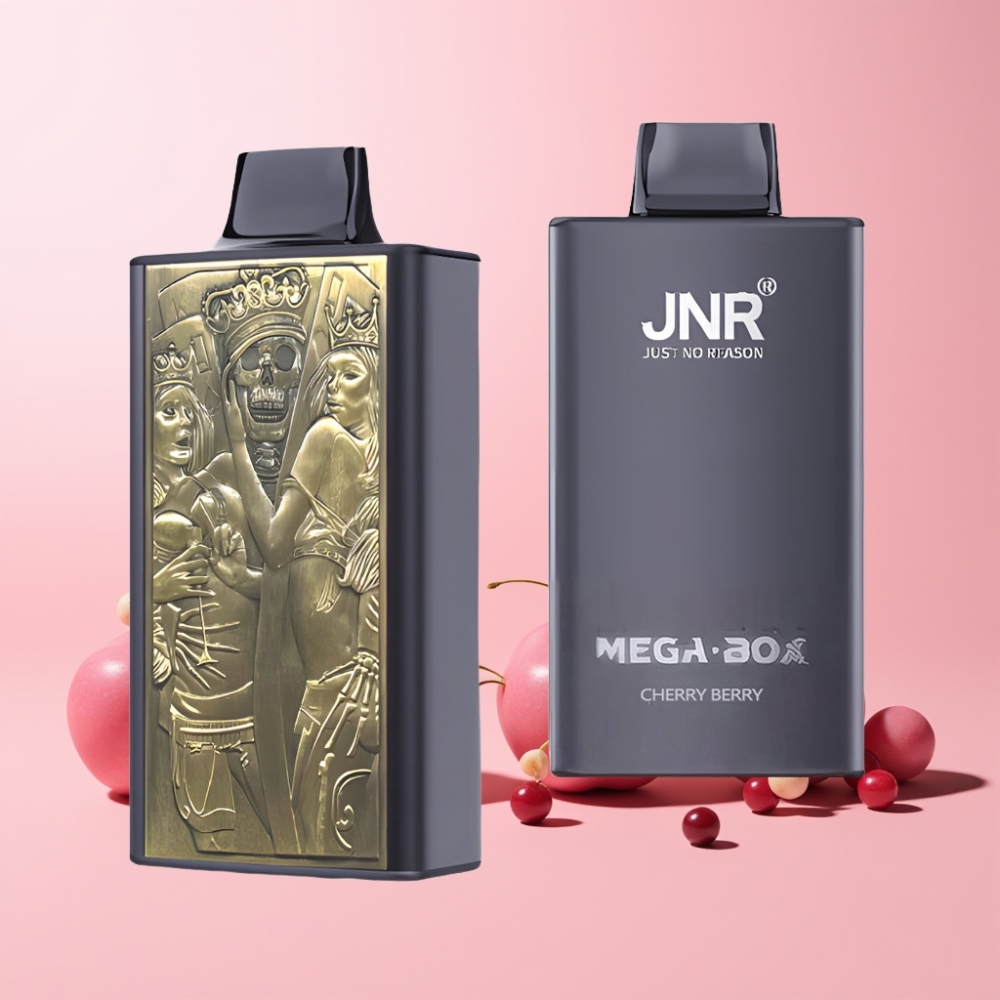 JNR Mega Box 25000 Puff Dual Mesh Typ-C Snabbuppladdning Sverige Grossist Körsbär Bär