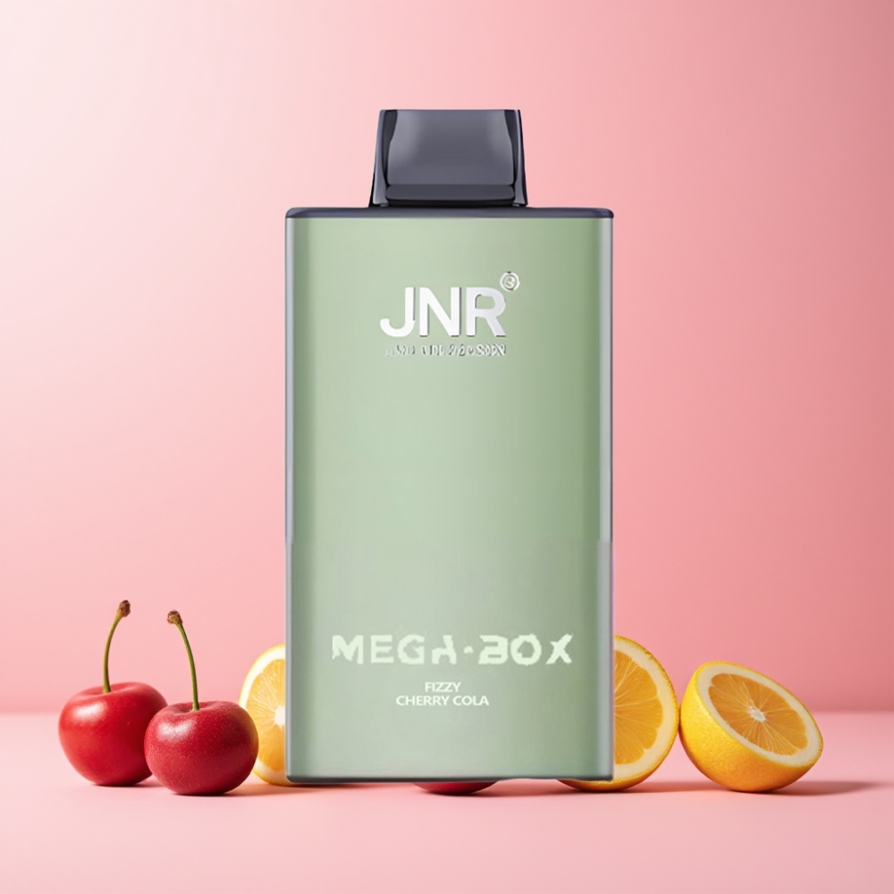 JNR Mega Box 25000 Puffar Dual Mesh Coil Type-C Laddning Fizzy Körsbär Cola Sverige Grossist