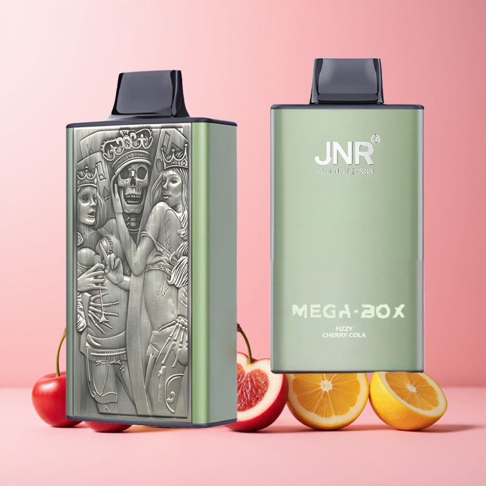 JNR Mega Box 25000 Puffar Dual Mesh Coil Type-C Laddning Fizzy Körsbär Cola Sverige Grossist
