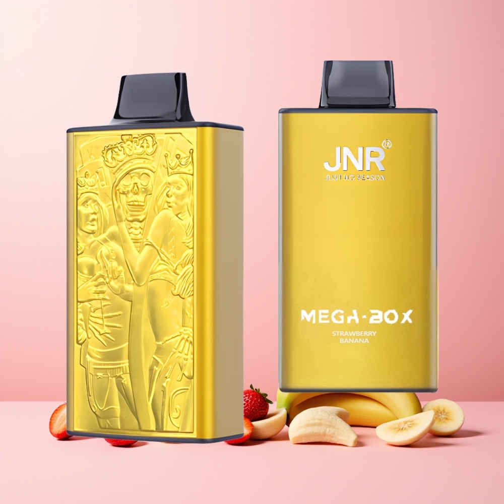 JNR Mega Box 25000 Puffar Dual Mesh Coil Type-C Laddning Sverige Grossist Jordgubb Banan