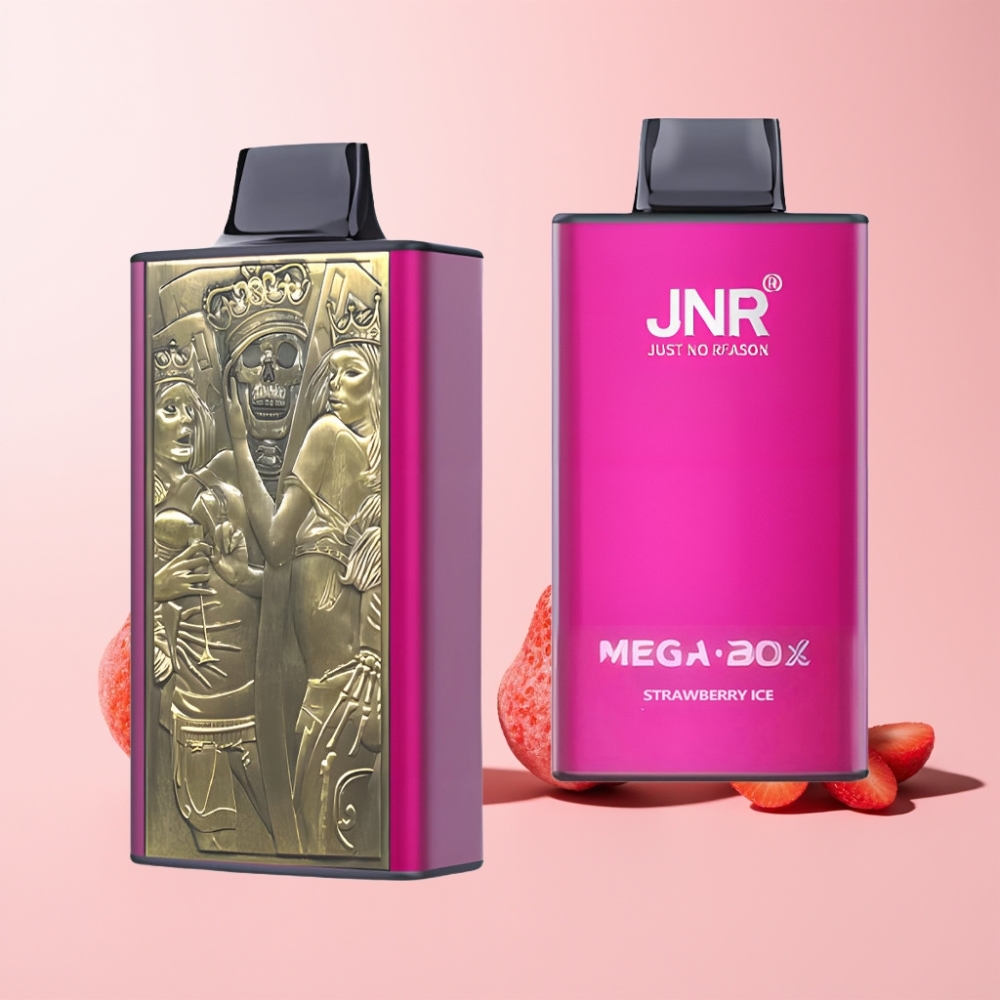 JNR Mega Box 25000 Puffar Dual Mesh Coil Type-C Snabbladdning Sverige Grossist Jordgubb Is