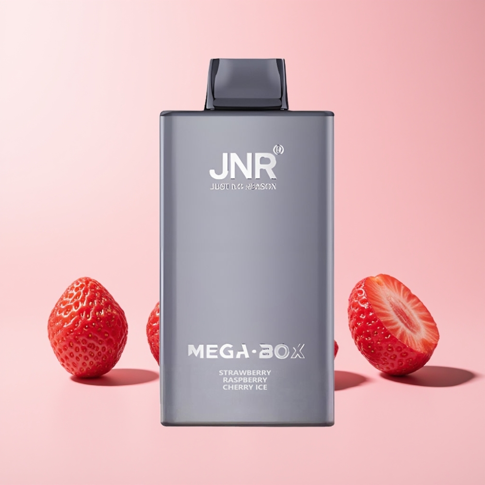JNR Mega Box 25000 Puffar Dual Mesh Svensk Grossist Jordgubb Hallon Körsbär Is