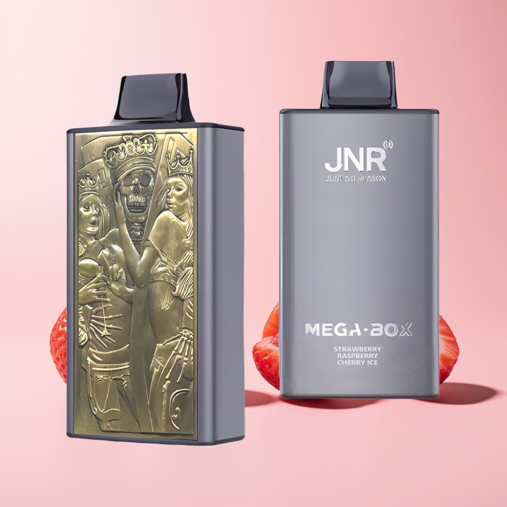JNR Mega Box 25000 Puffar Dual Mesh Svensk Grossist Jordgubb Hallon Körsbär Is