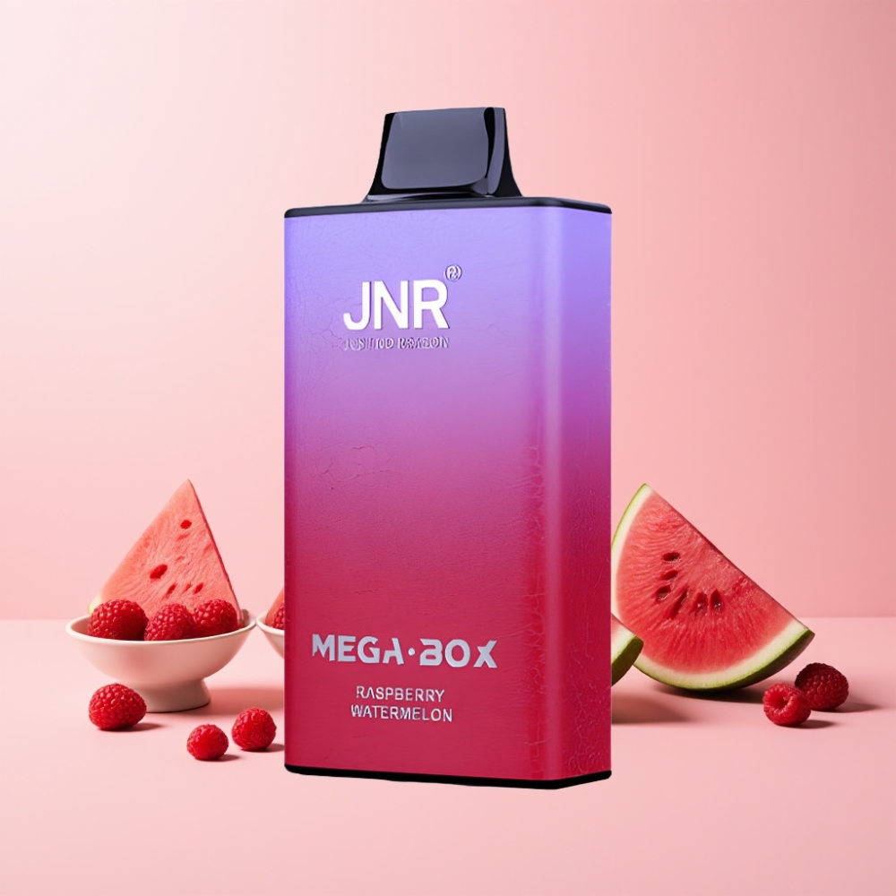JNR Mega Box 25000 Puffs Dual Mesh Coil Typ-C Snabbuppladdning Sverige Grossist Hallon Vattenmelon