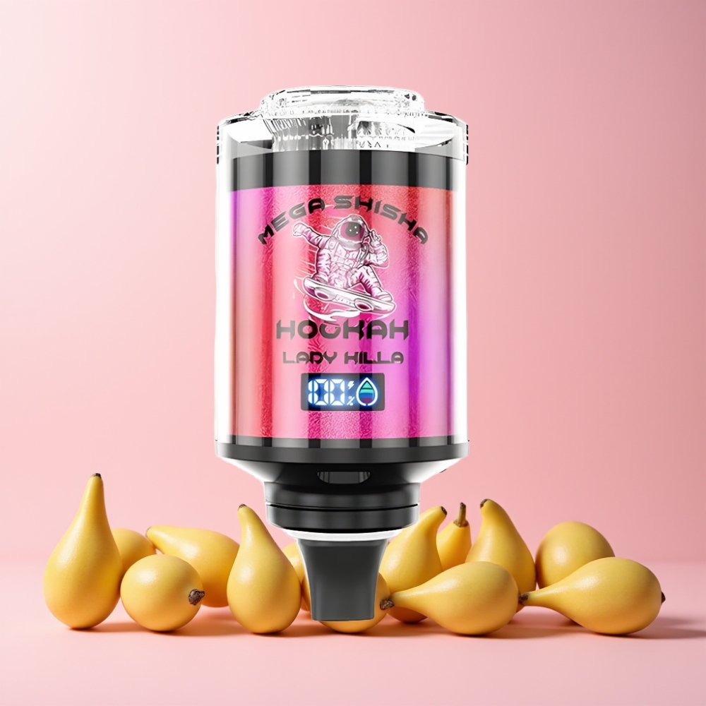 JNR Mega Shisha Hookah 100K Sverige Grossist Desktop Kompatibilitet 2200mAh Typ-C Laddning 60ml E-Vätska Justerbar Luftflöde Lady Killa