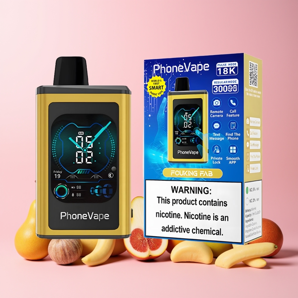 JNR PhoneVape 30000 puffar Laddningsbar Turbo Appkontrollerad Fullskärmsdisplay Sverige Grossist Jävla Fantastisk
