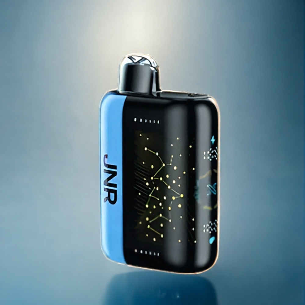 Blå Hallon Is JNR Plus-X 26000 Puffar 850mAh 28ml 2% Dual Mesh Coil Type-C 3D Curved Screen Sverige Grossist