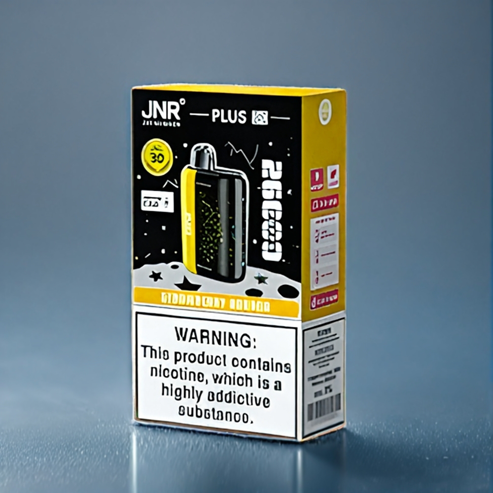 Jordgubb Banan JNR Plus-X 26000 Puffar 850mAh 28ml 2% Dual Mesh Coil Type-C 3D Curved Screen Sverige Grossist