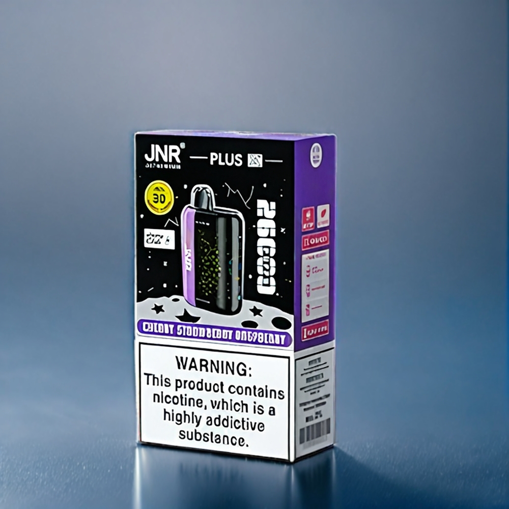 Körsbär Jordgubbar Hallon JNR Plus-X 26000 Puffar 850mAh 28ml 2% Dual Mesh Coil Type-C Quick Charge 3D Curved Screen Sverige Grossist