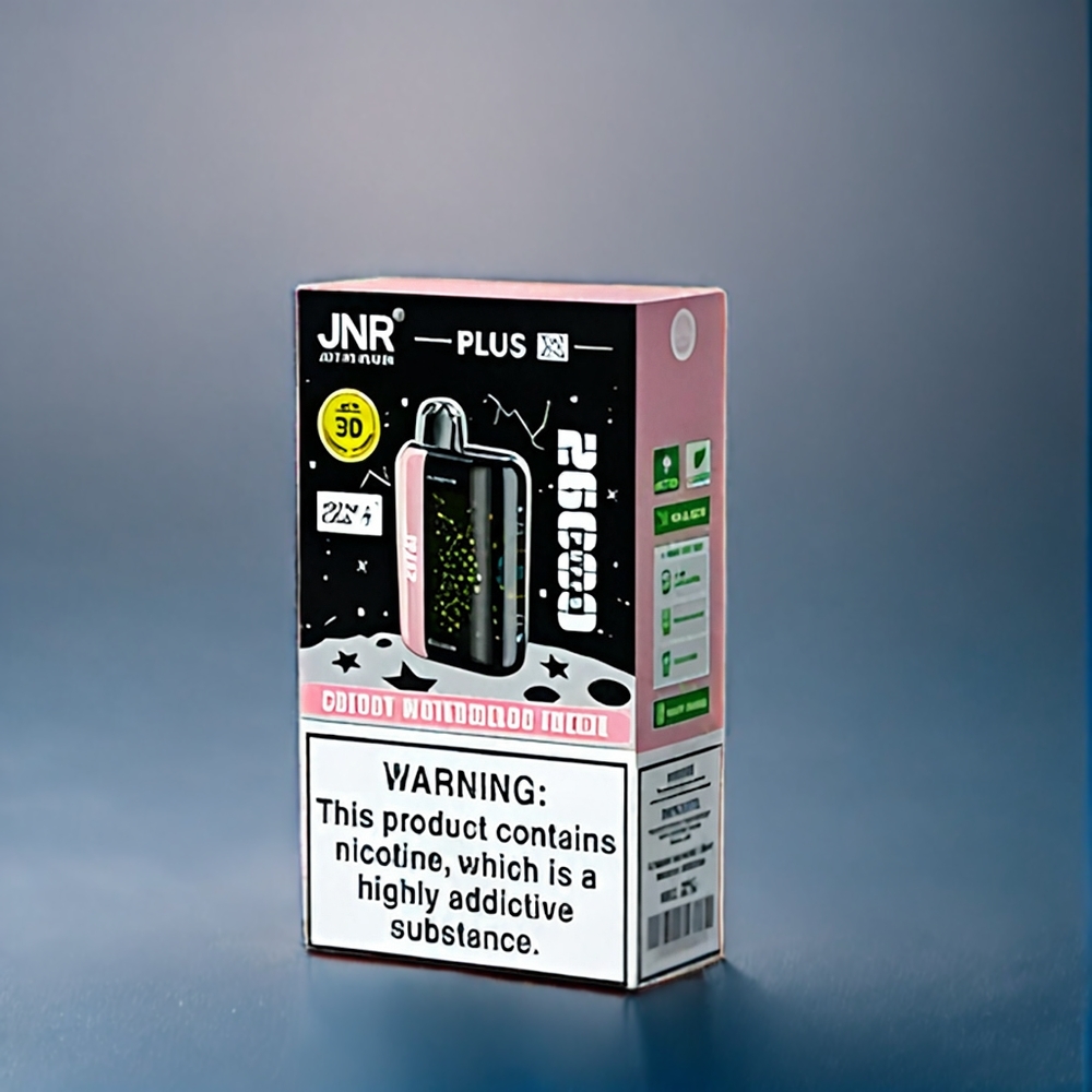 Körsbär Vattenmelon Frys JNR Plus-X 26000 Puffar 850mAh 28ml 2% Dual Mesh Coil Type-C 3D Curved Screen Sverige Grossist