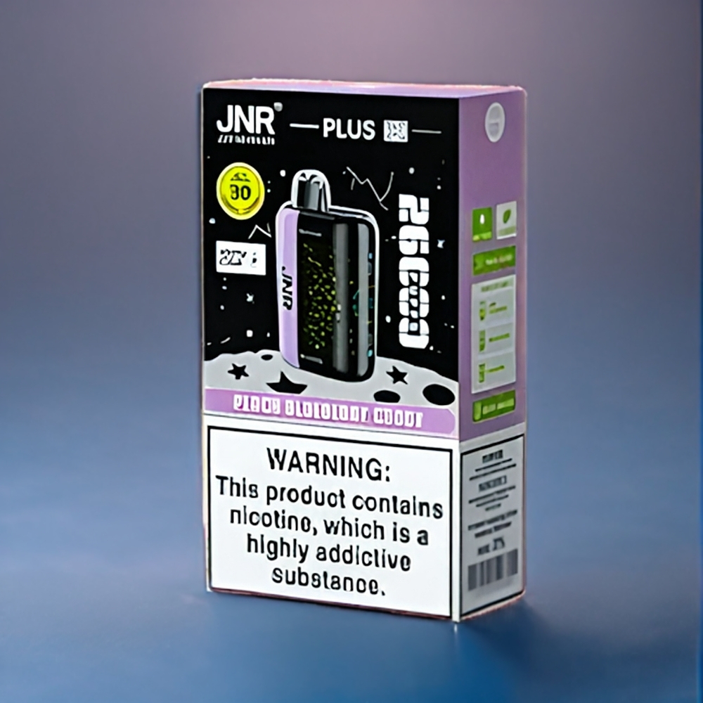 Persika Blåbär Godis JNR Plus-X 26000 Puffar 850mAh 28ml 2% Dual Mesh Coil Type-C 3D Curved Screen Sverige Grossist