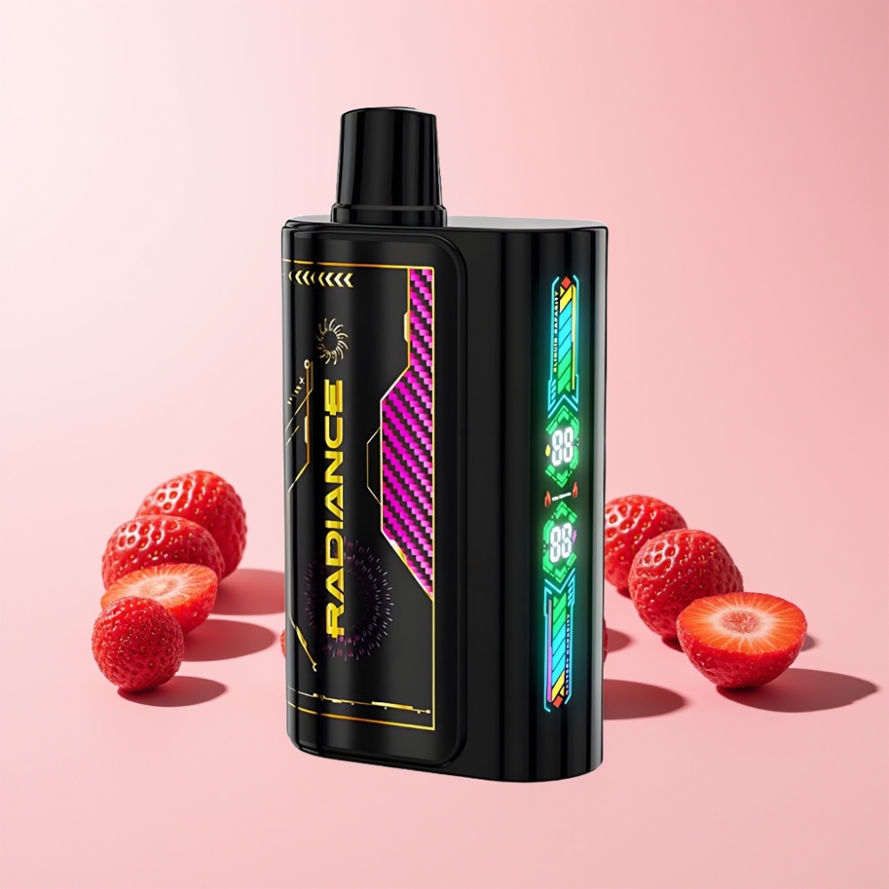 JNR Radiance 31000 Puffar Smart Animation Skärm Dual Mesh Coil 950 mAh Sverige Grossist Jordgubb Is