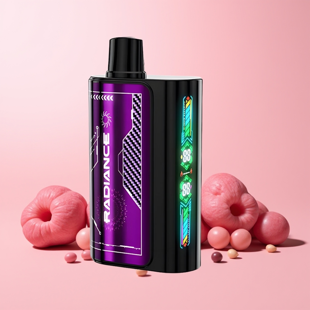 JNR Radiance 31000 Puffar Smart Animation Skärm Dual Mesh Coil 950 mAh Sverige Grossist Körsbär Bär
