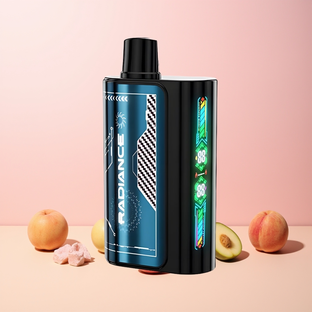 JNR Radiance 31000 Puffar Smart Animation Skärm Dual Mesh Coil 950 mAh Sverige Grossist Sommar Persika Is