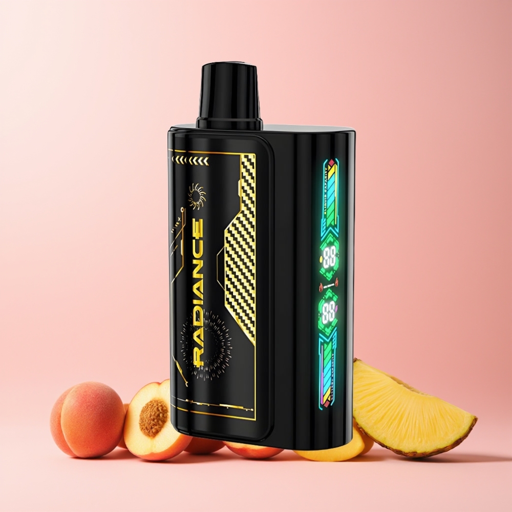 JNR Radiance 31000 Puffar Smart Skärm Dual Mesh 950 mAh Typ-C Sverige Grossist Persika Mango Ananas